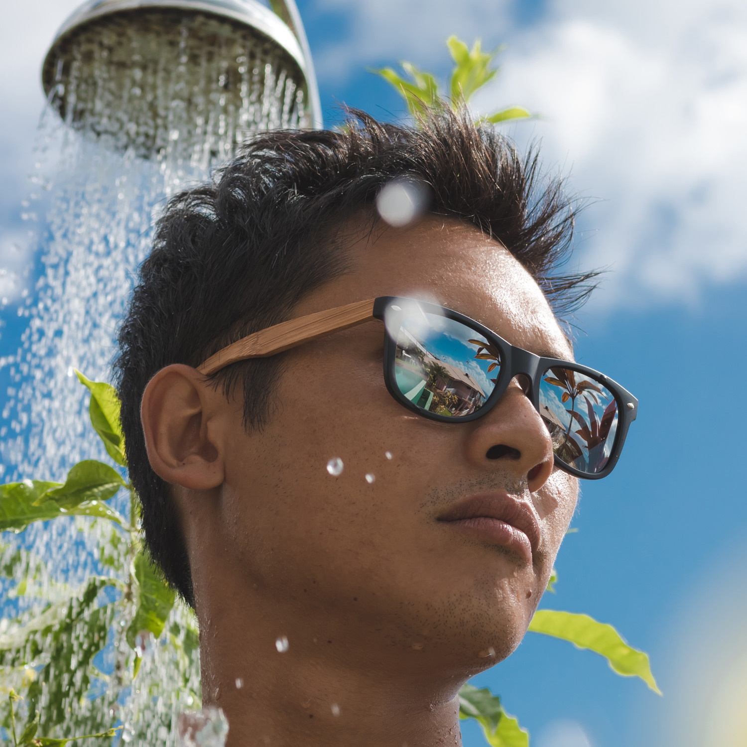 ANDWOOD Wood Sunglasses Polarized for Men Women | UV Protection Wooden  Bamboo Frame Mirrored Sun Glasses