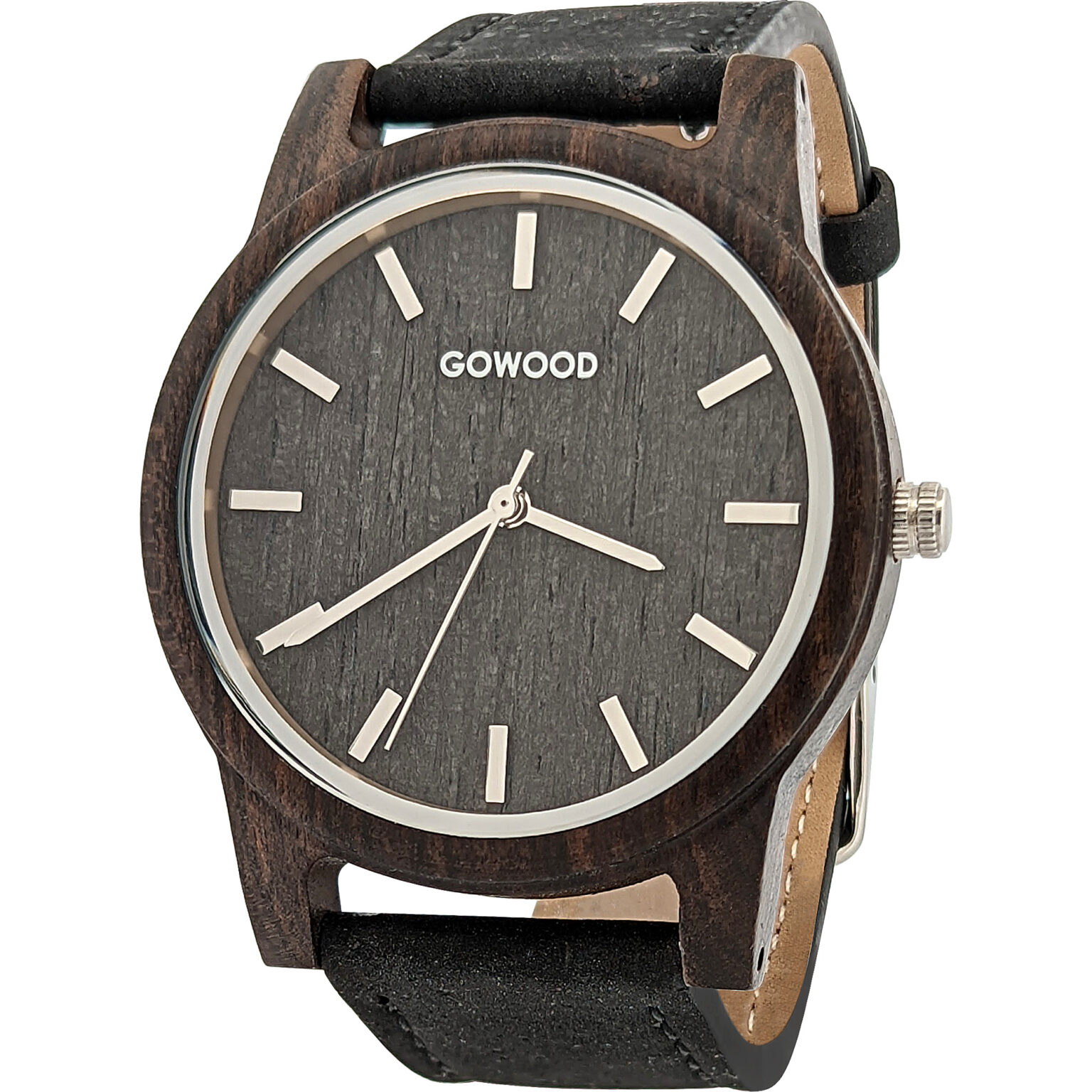 Ebony wood watch