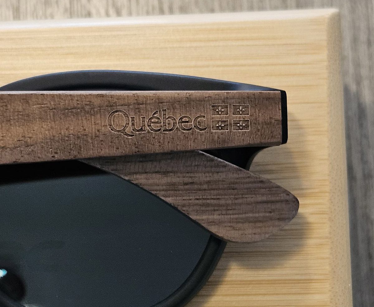 Wood Sunglasses Engraving Quebec